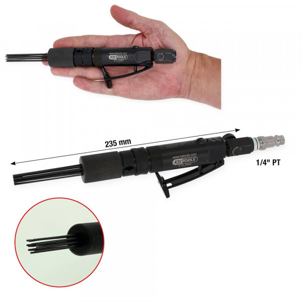 KS TOOLS Mini-Druckluft-Nadelentroster