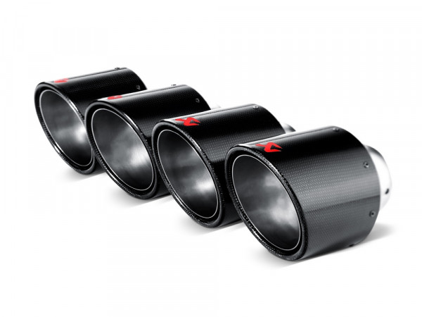 AKRAPOVIC Endrohre Carbon 4x 125mm rund