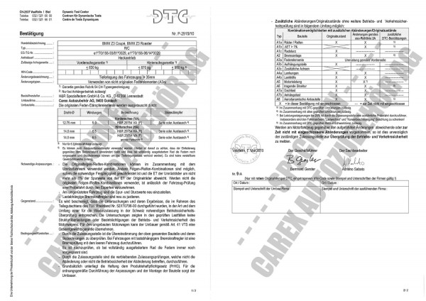 DTC-Gutachten P-2915/10 zu Federn
