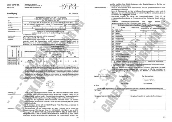 DTC-Gutachten P-6695/18 zu DR-Set