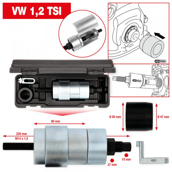 KS TOOLS Kettenrad-Montage-Werkzeug-Satz für