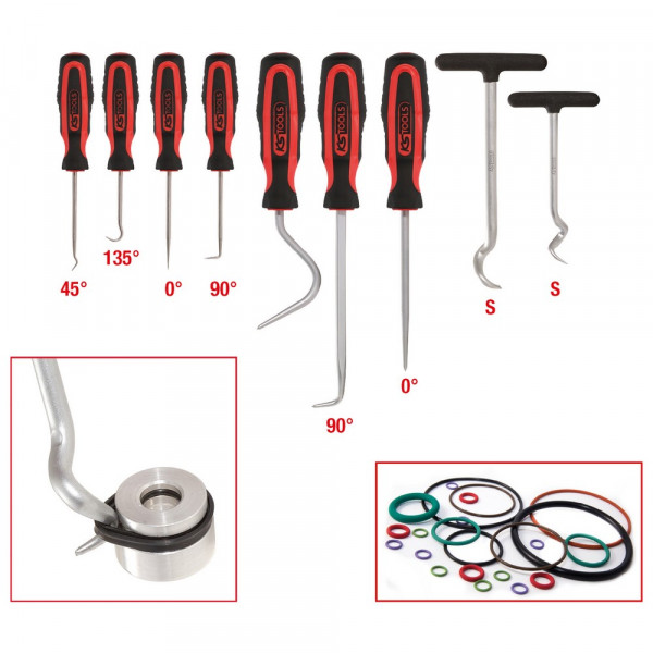 KS TOOLS Master Haken-Werkzeug-Satz, 9-tlg