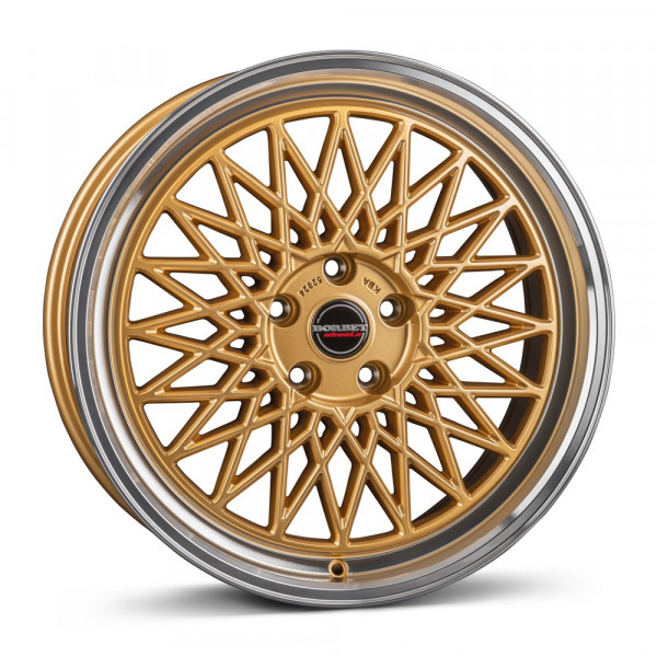 Borbet B-7017 gold rim polished KBA 53086
