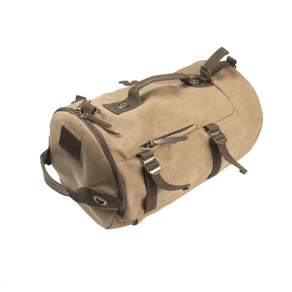 JEEP Tasche + Rucksack 2 in 1 aus Canvas, Braun