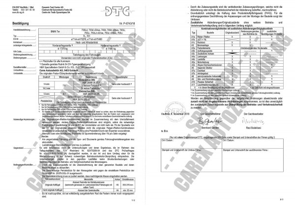 DTC-Gutachten P-6743/18 zu Federn