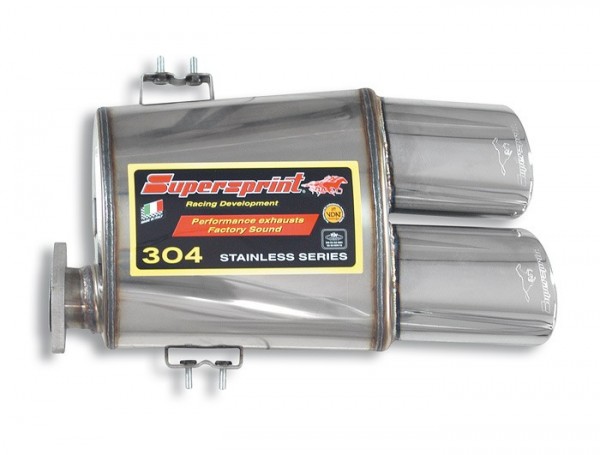 SUPERSPRINT Endschalldämpfer 2x120x80mm rechts